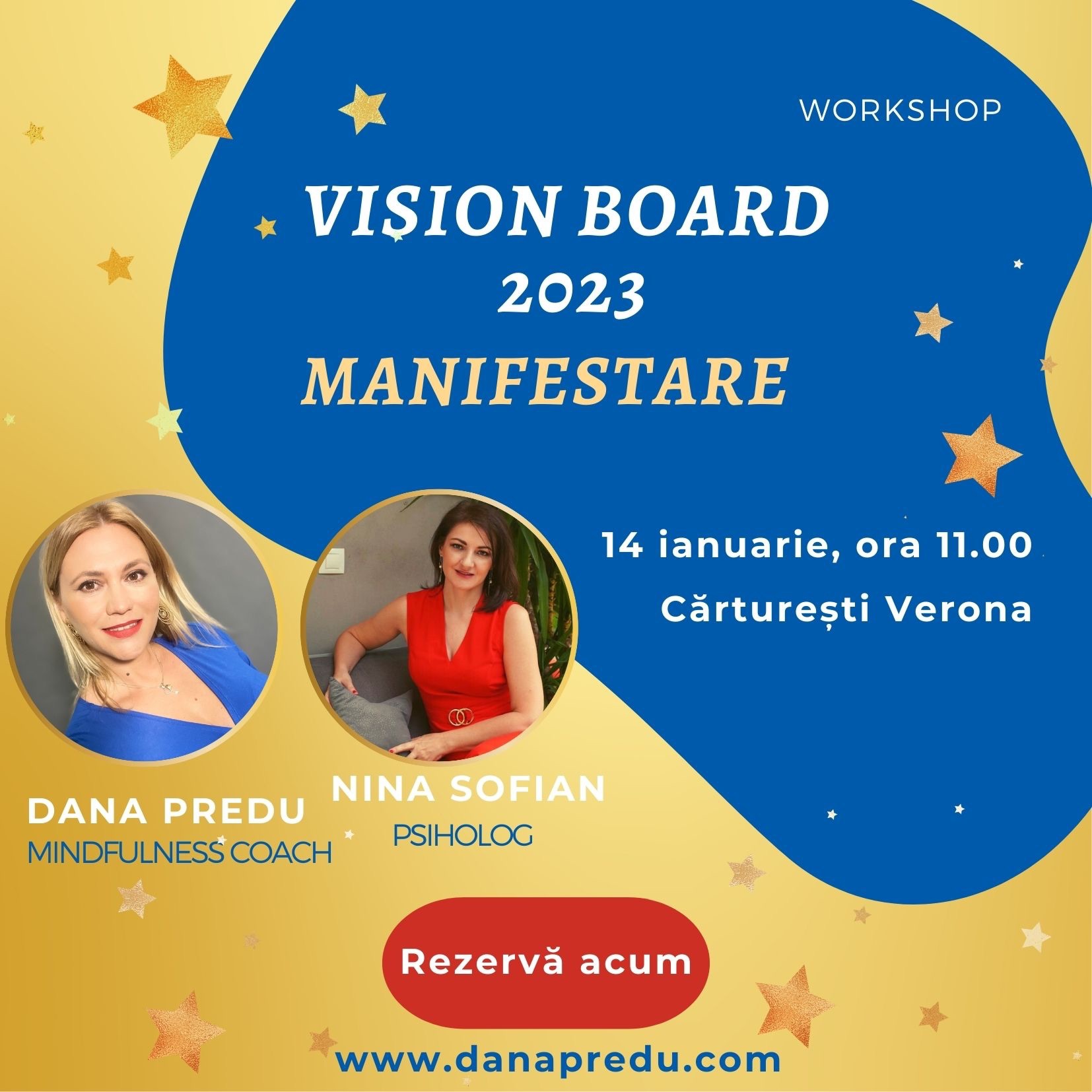 Primul workshop despre manifestare din 2023 - Vision Board